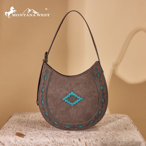 Montana West Western Aztec Cut-Out Hobo Shoulder Bag