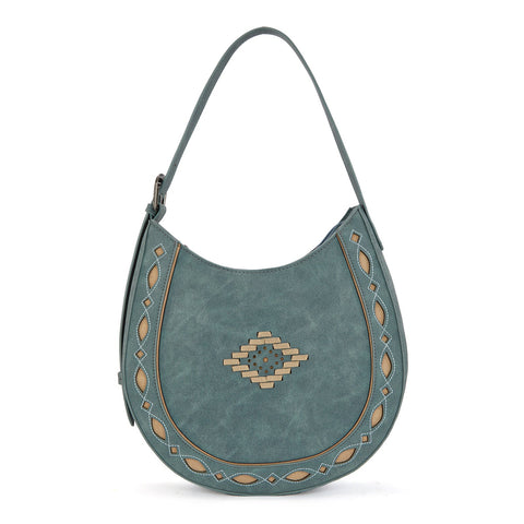 Montana West Western Aztec Cut-Out Hobo Shoulder Bag