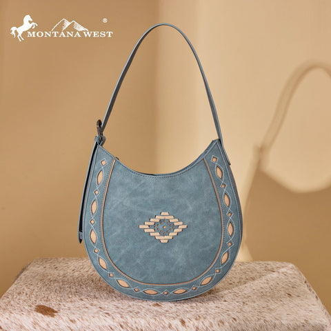 Montana West Western Aztec Cut-Out Hobo Shoulder Bag