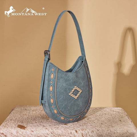 Montana West Western Aztec Cut-Out Hobo Shoulder Bag