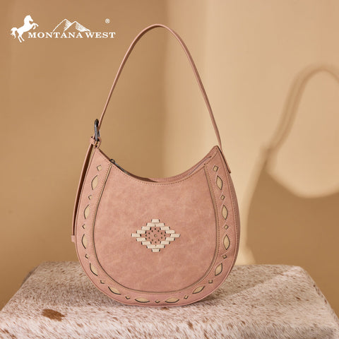 Montana West Western Aztec Cut-Out Hobo Shoulder Bag
