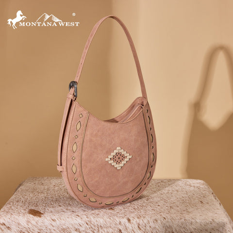 Montana West Western Aztec Cut-Out Hobo Shoulder Bag