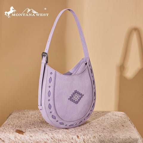 Montana West Western Aztec Cut-Out Hobo Shoulder Bag