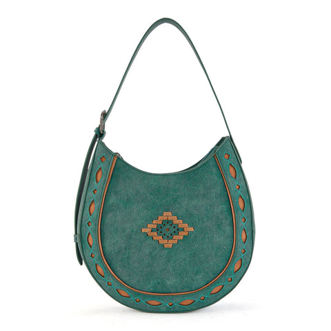 Montana West Western Aztec Cut-Out Hobo Shoulder Bag