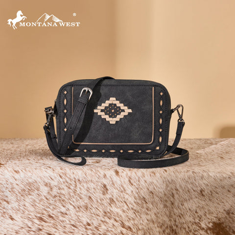 Montana West Western Aztec Cut-Out Crossbody Bag