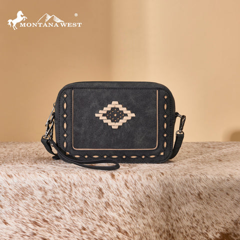 Montana West Western Aztec Cut-Out Crossbody Bag