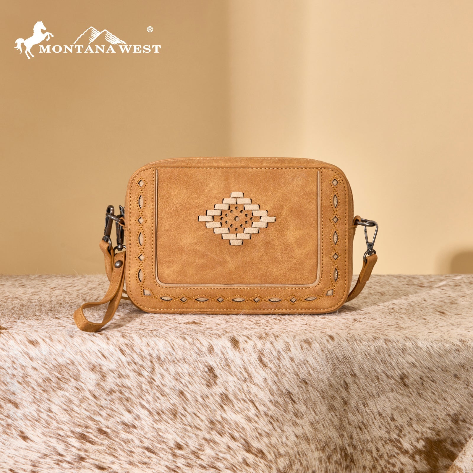Montana West Western Aztec Cut-Out Crossbody Bag