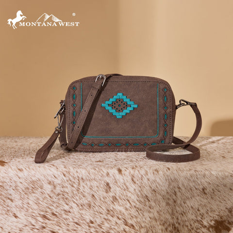 Montana West Western Aztec Cut-Out Crossbody Bag