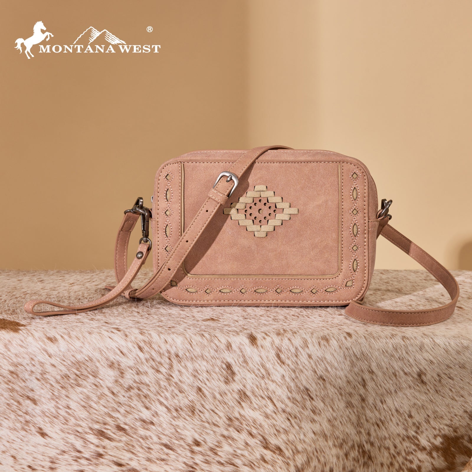 Montana West Western Aztec Cut-Out Crossbody Bag
