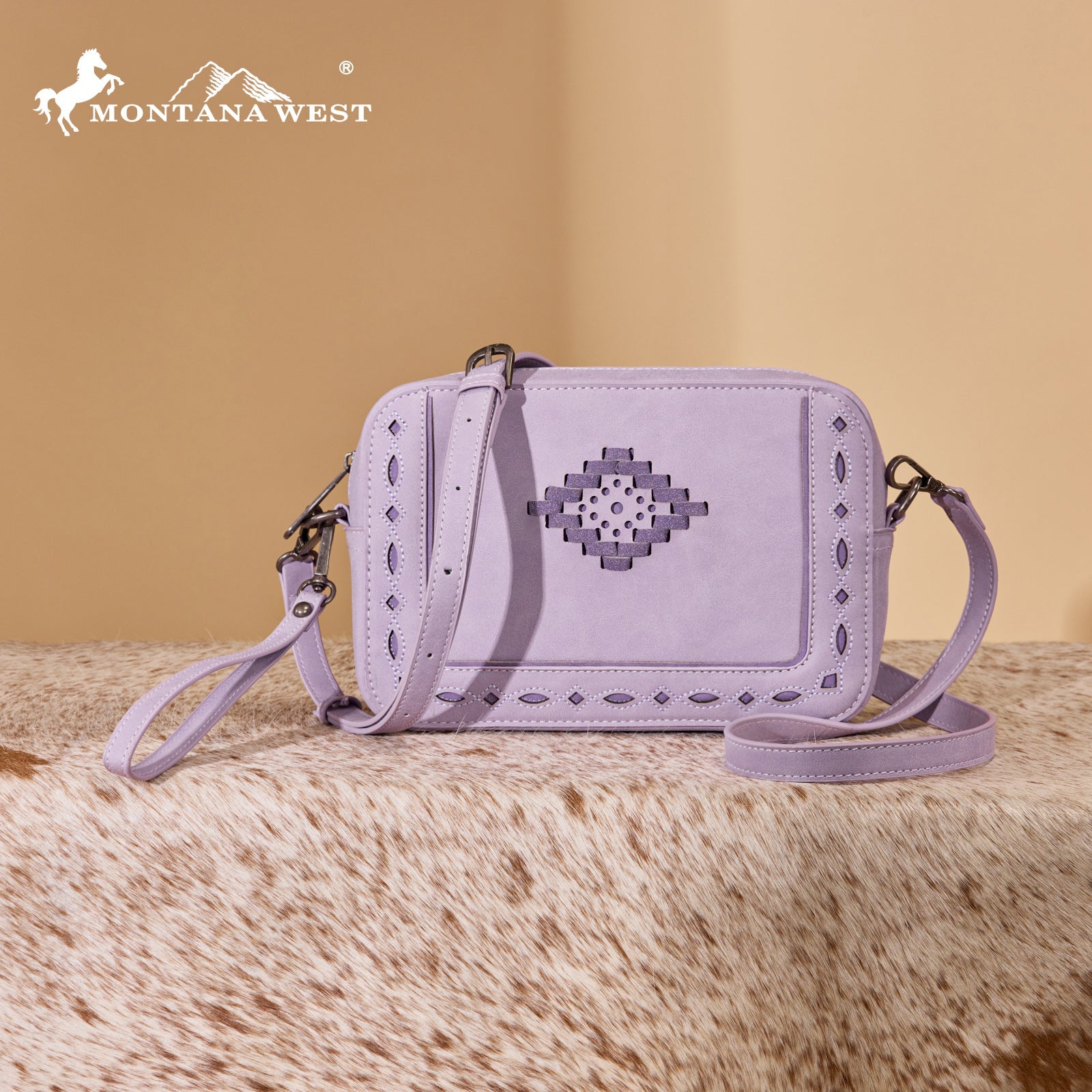 Montana West Western Aztec Cut-Out Crossbody Bag