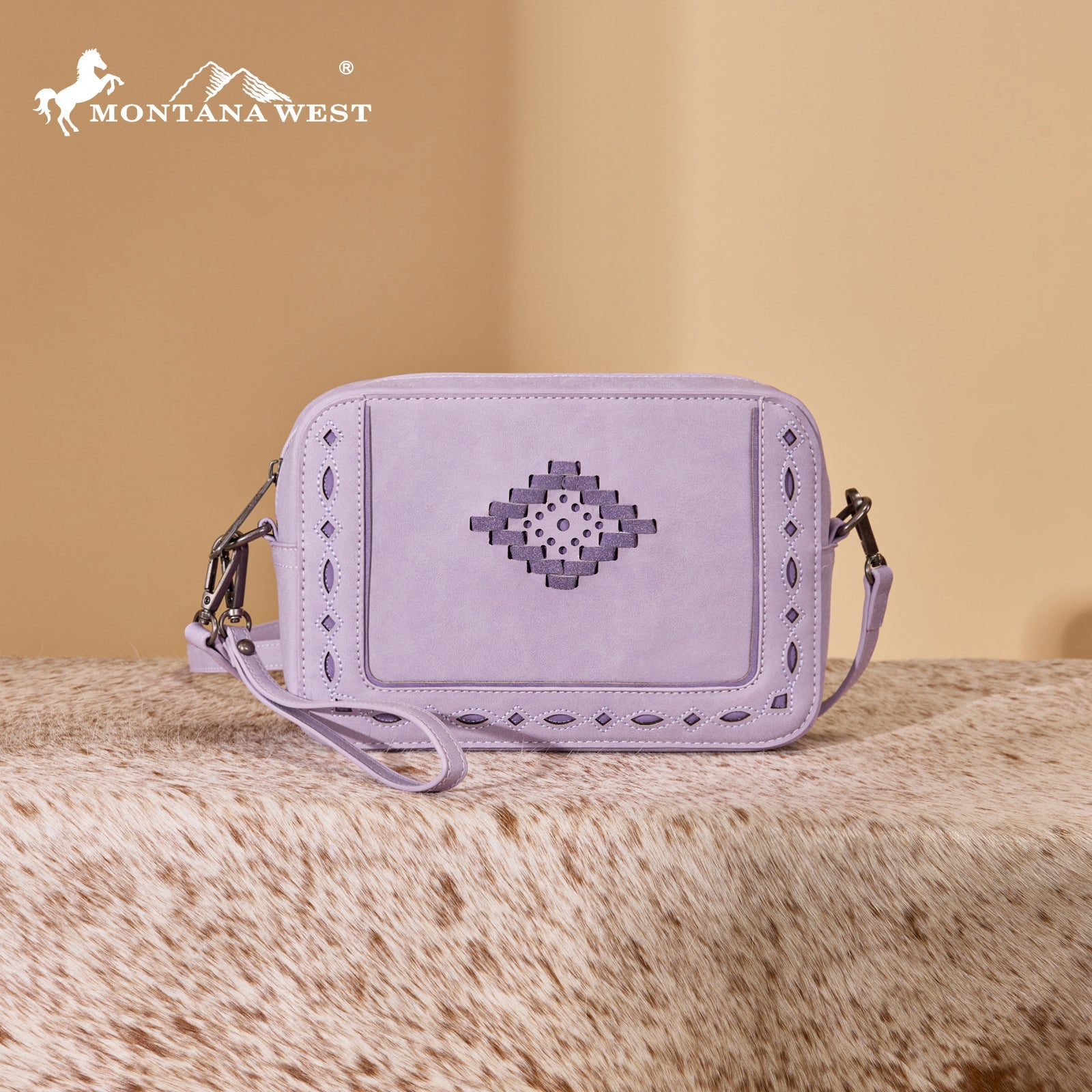 Montana West Western Aztec Cut-Out Crossbody Bag