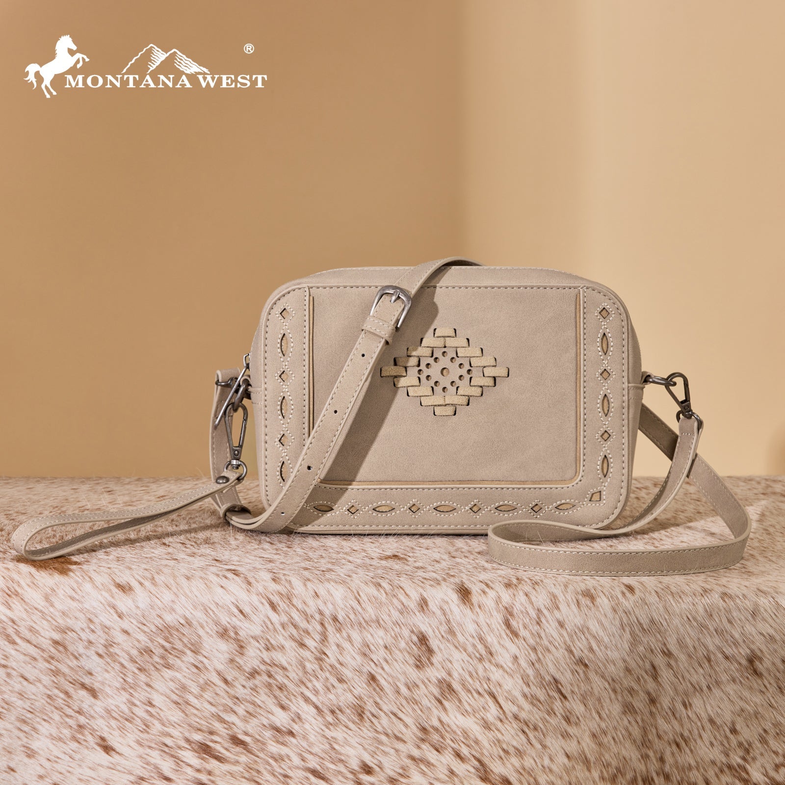 Montana West Western Aztec Cut-Out Crossbody Bag