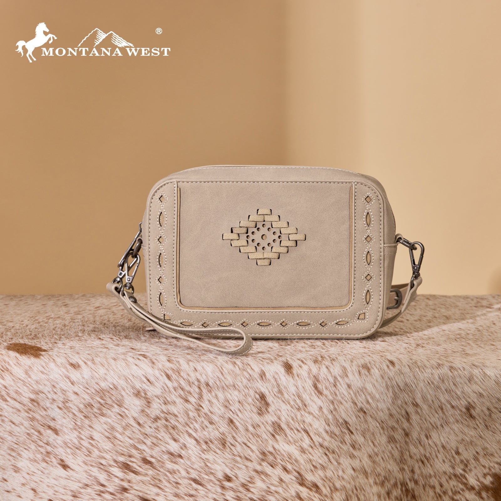 Montana West Western Aztec Cut-Out Crossbody Bag