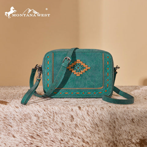 Montana West Western Aztec Cut-Out Crossbody Bag