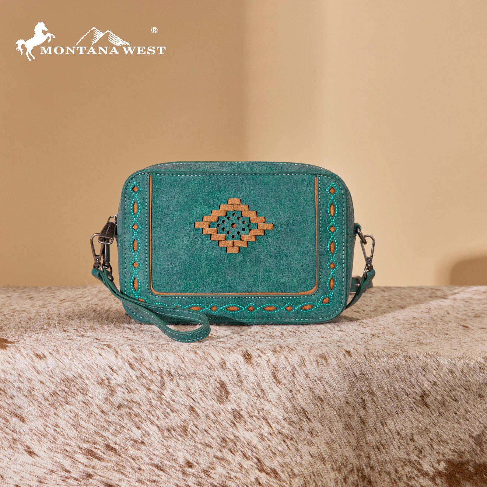 Montana West Western Aztec Cut-Out Crossbody Bag