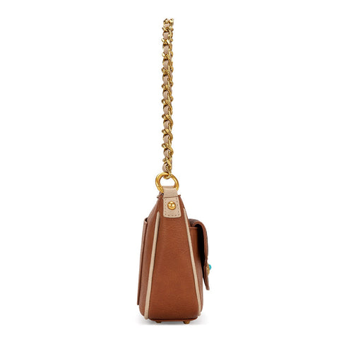 Montana West Tooled Floral Chain Shoulder Crossbody Bag