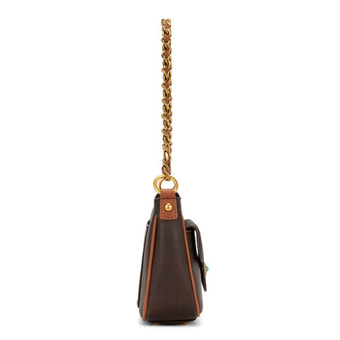 Montana West Tooled Floral Chain Shoulder Crossbody Bag