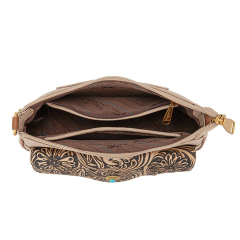 Montana West Tooled Floral Chain Shoulder Crossbody Bag