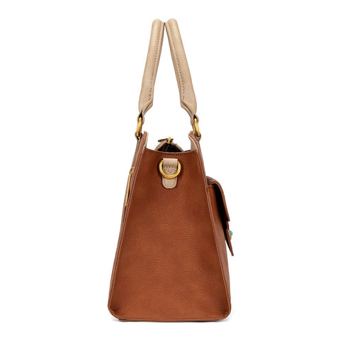 Montana West Western Tooled Floral Concealed Carry Satchel Bag/Crossbody