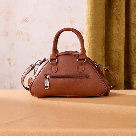 Montana West Tooled Floral Fringe Dome Satchel Bag