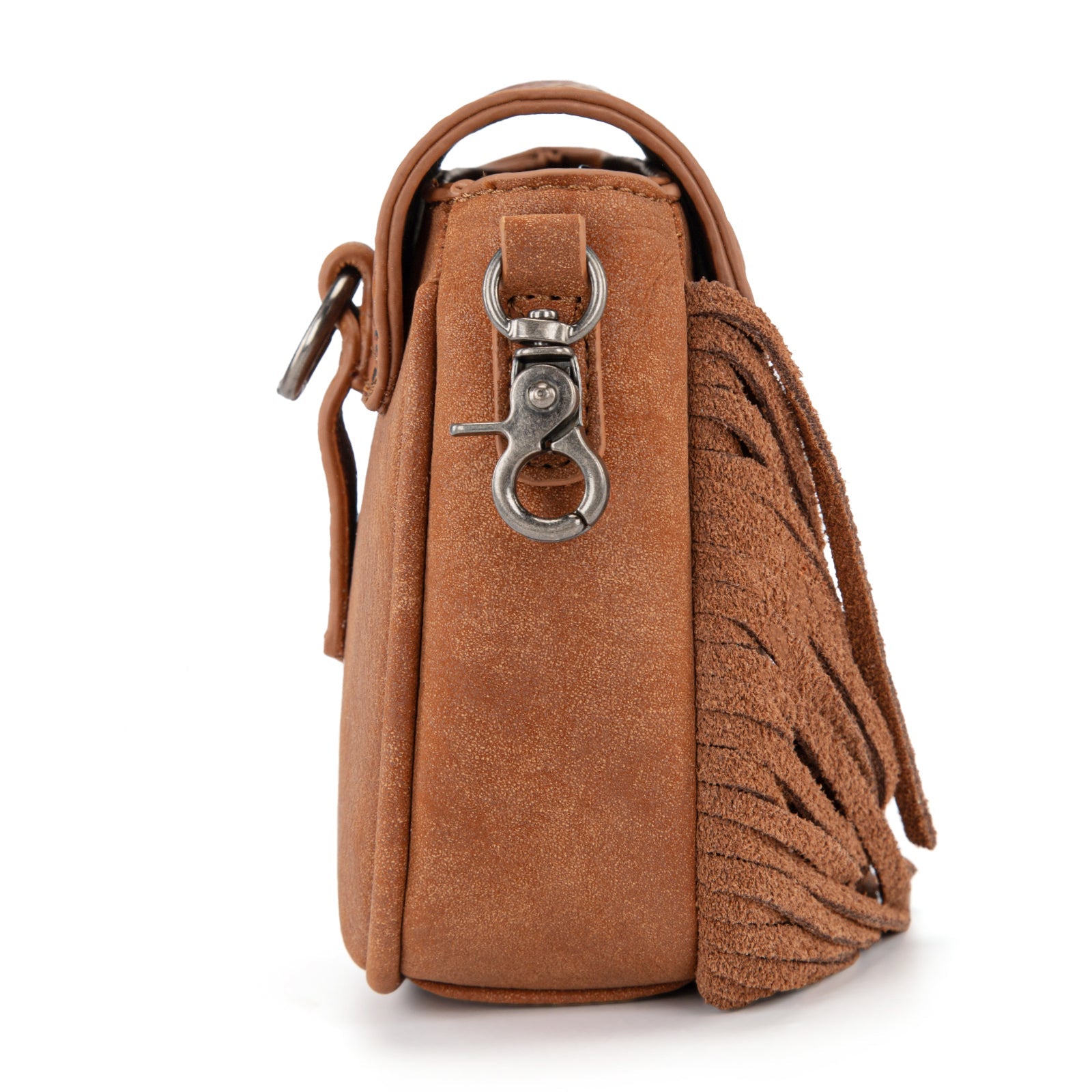 Montana West Embossed Fringe Mini Crossbody