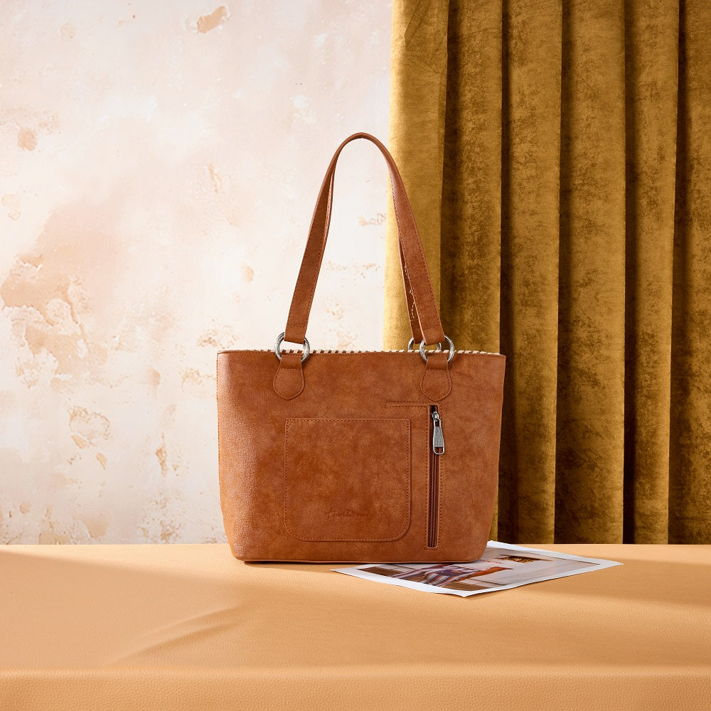 Montana West Tooled Floral Concealed Carry Tote Bag