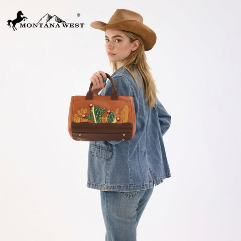 Montana West Cactus Embellished Crossbody Bag