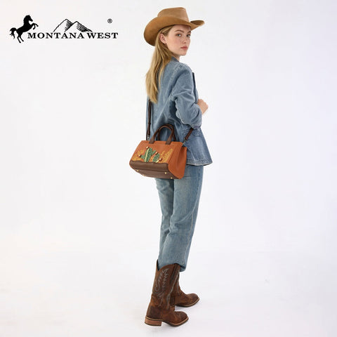 Montana West Cactus Embellished Crossbody Bag