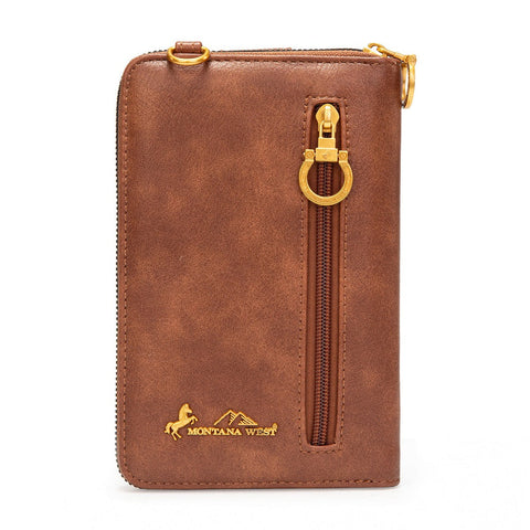 Montana West American Flag RFID Crossbody Phone Wallet