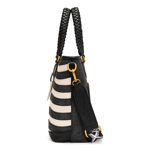 Montana West American Flag Braided Concealed Carry Tote Bag