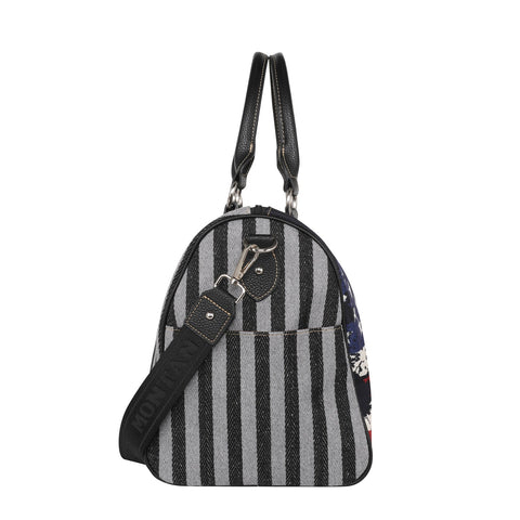 Montana West American Flag Canvas Weekender Bag