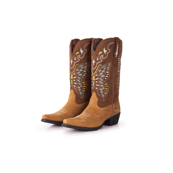 Montana West Women's Western Cowgirl Boots - Full Grain Leather, Snip Toe