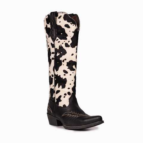 Montana West Women's Western Cowgirl Boots - Full Grain Leather, Snip Toe