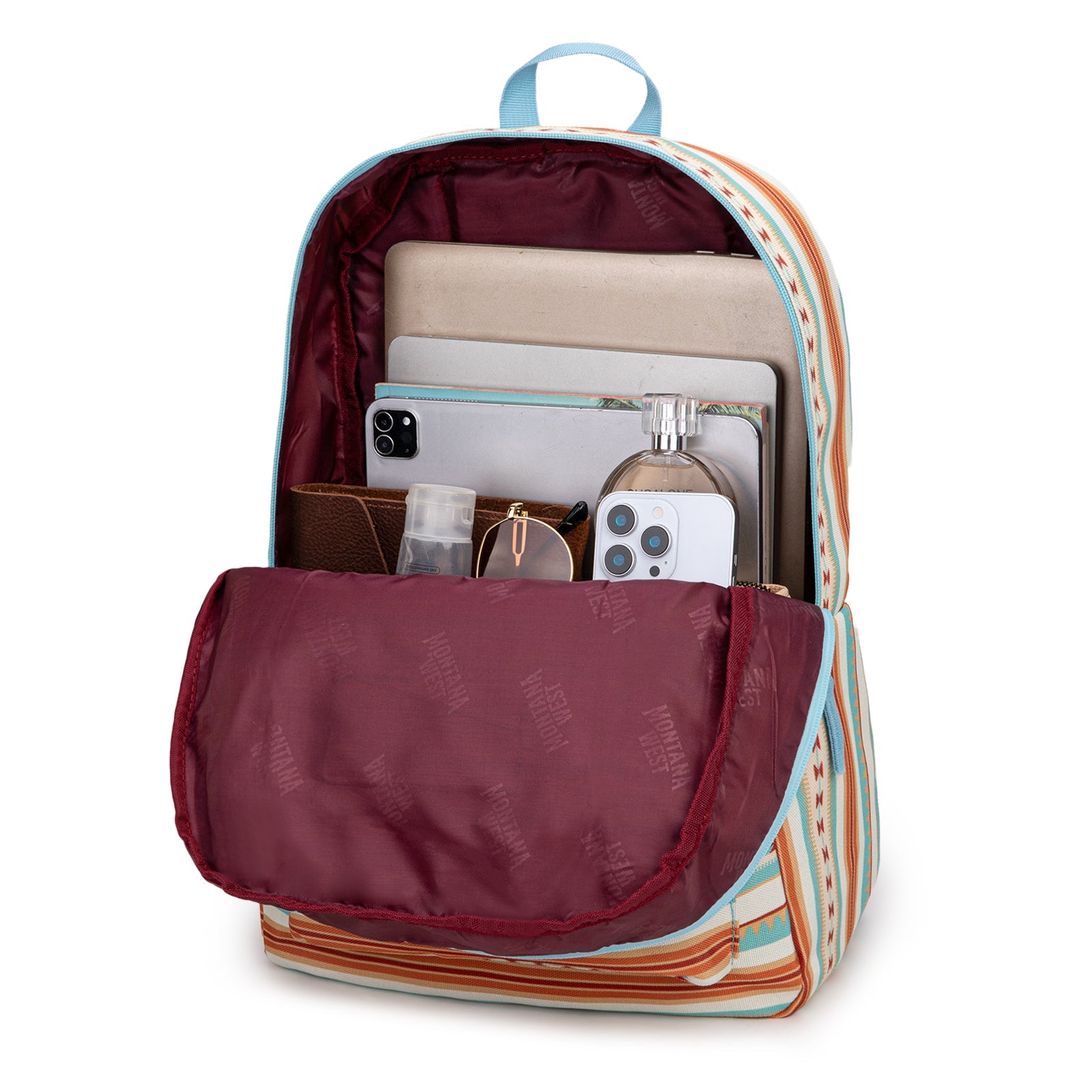 Montana West Aztec Print Backpack -2Pcs