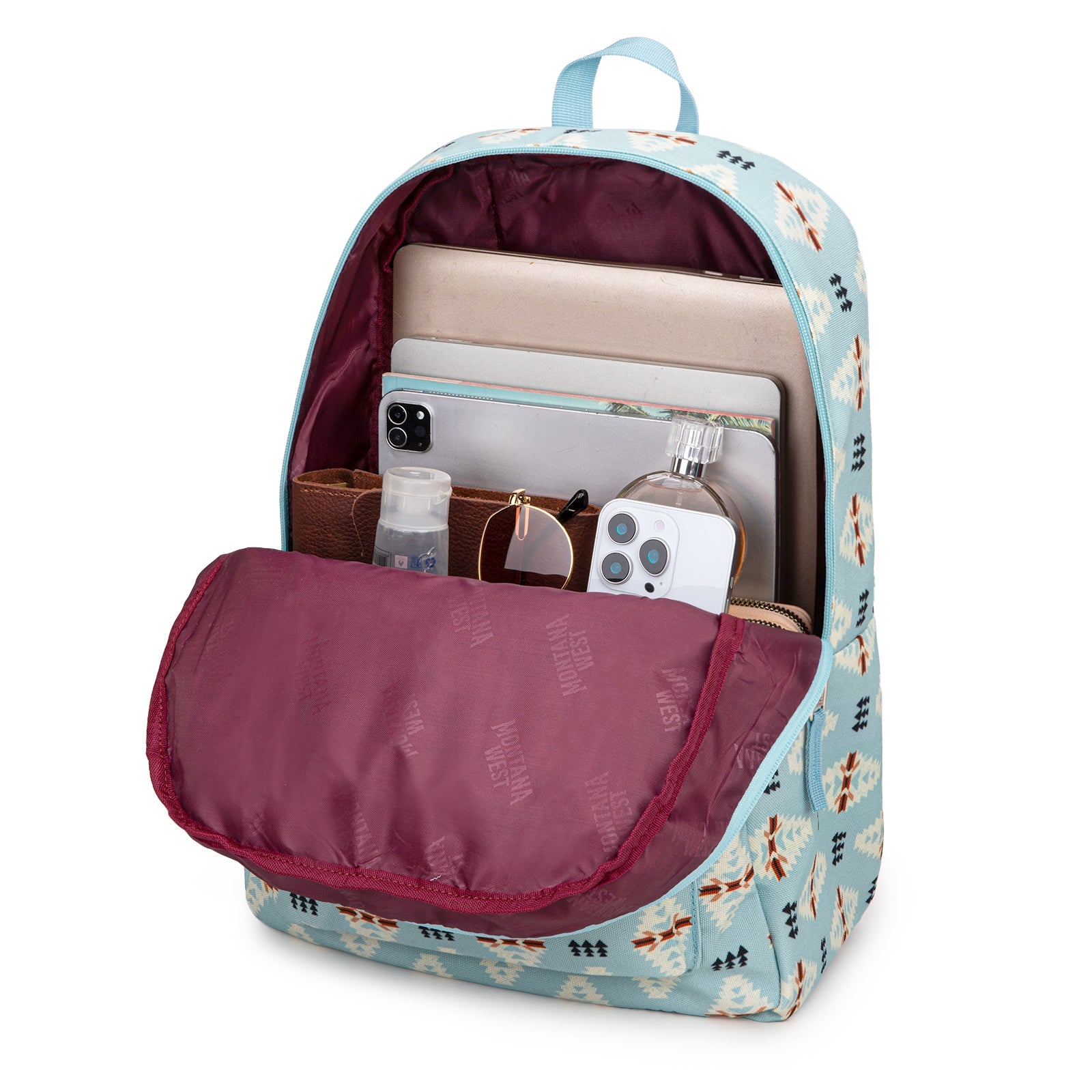 Montana West Aztec Print Backpack -2Pcs