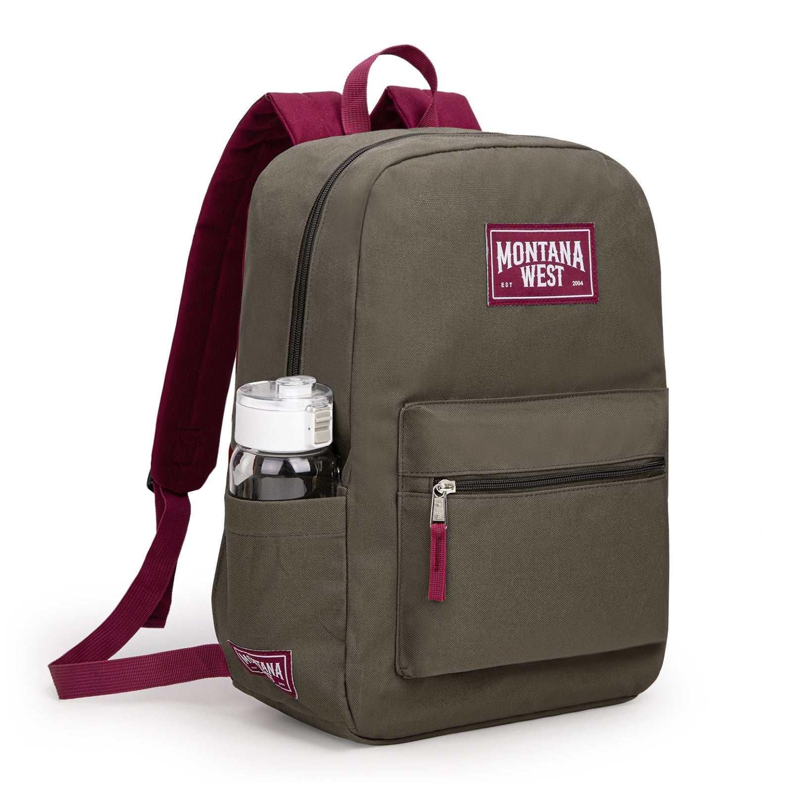 Montana West Solid Color Backpack - 2Pcs Set