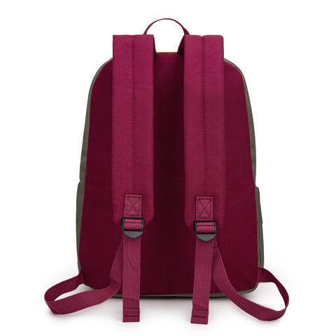 Montana West Solid Color Backpack - 2Pcs Set