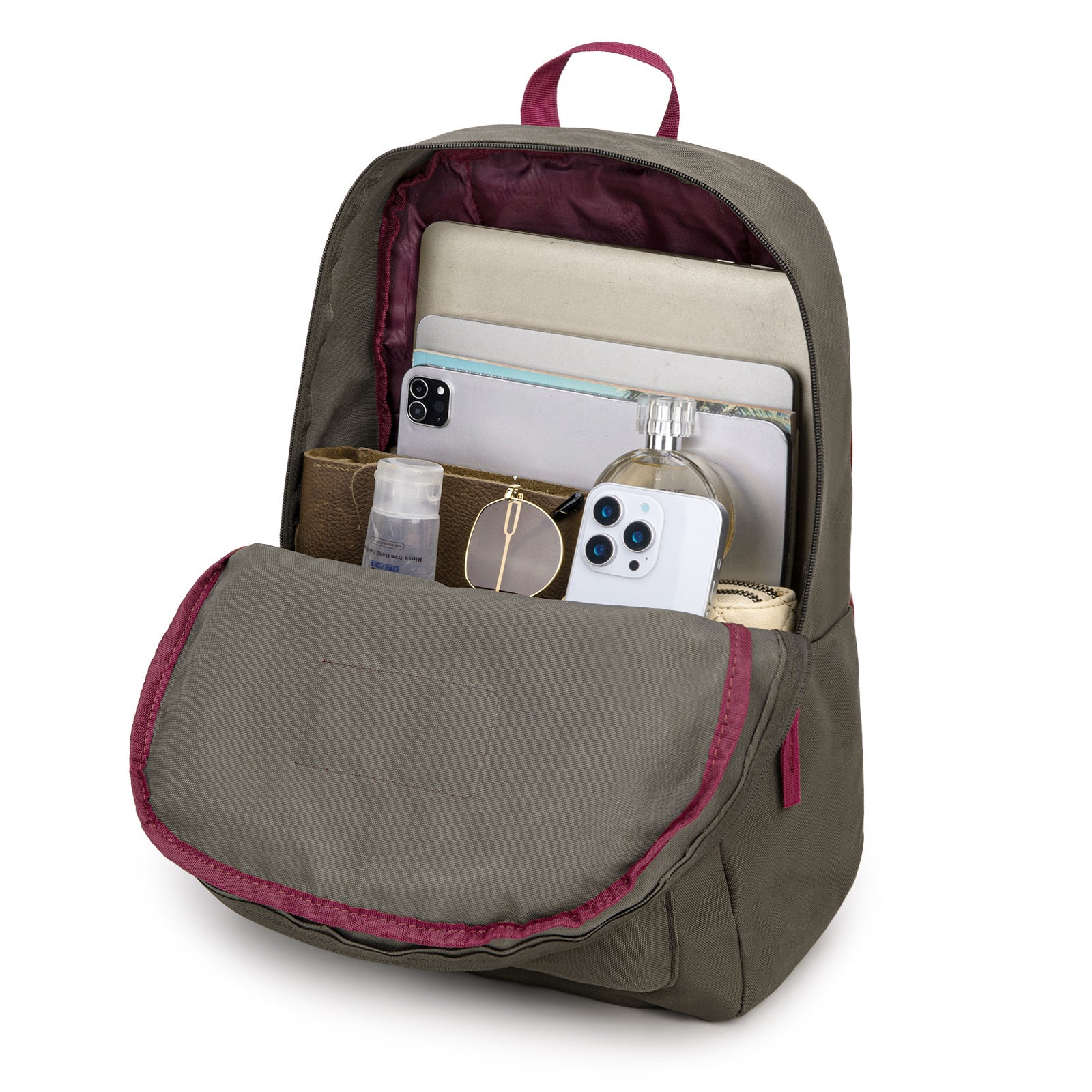 Montana West Solid Color Backpack - 2Pcs Set