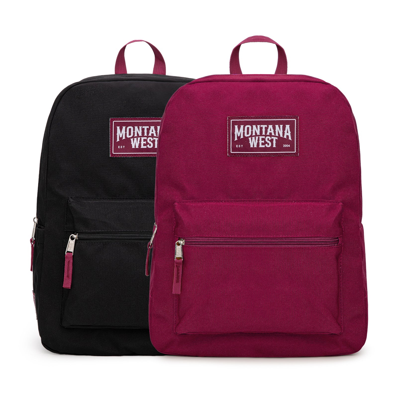 Montana West Solid Color Backpack - 2Pcs Set