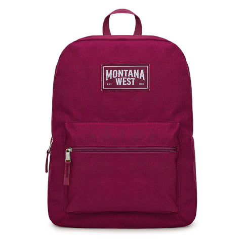 Montana West Solid Color Backpack - 2Pcs Set