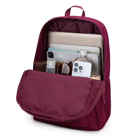 Montana West Solid Color Backpack - 2Pcs Set