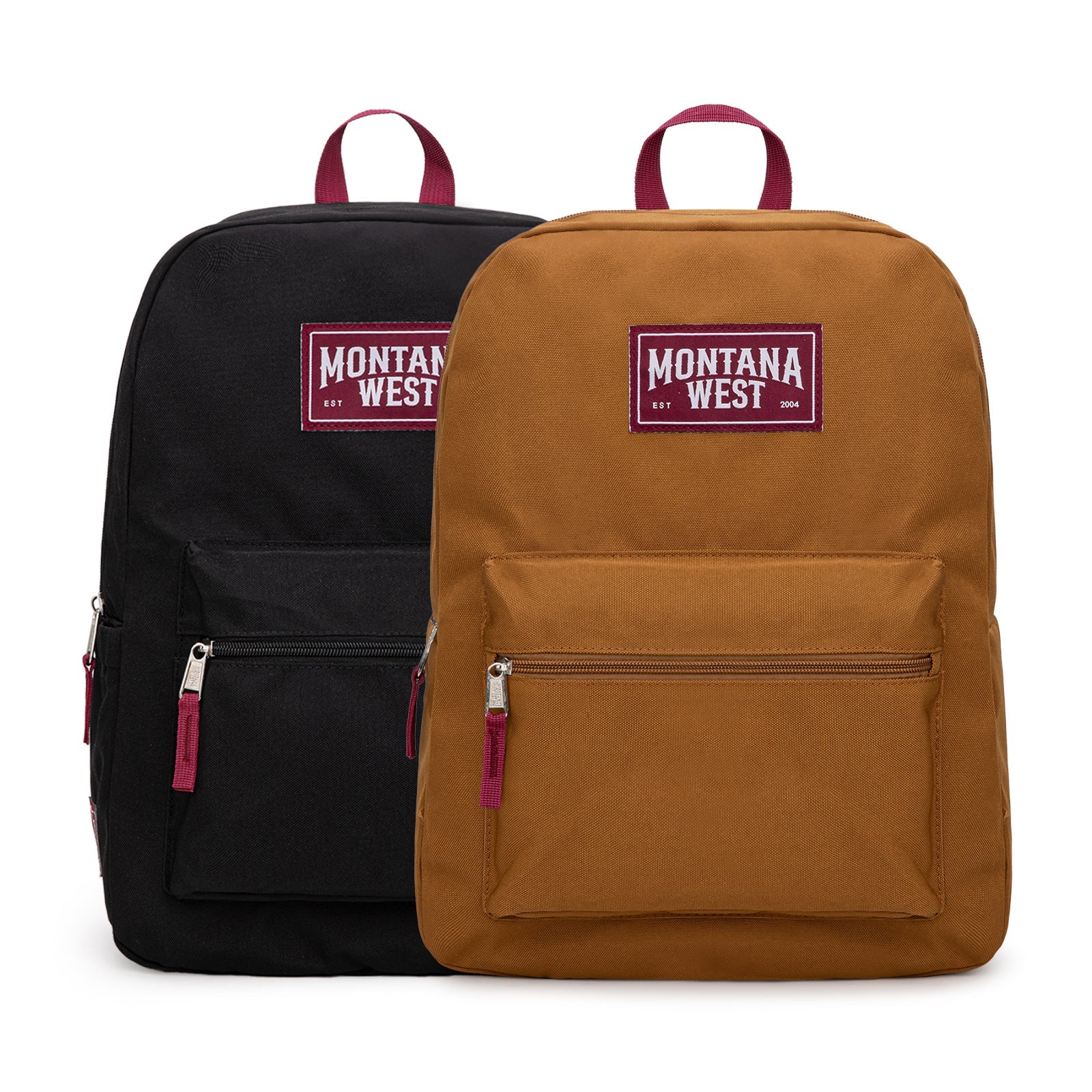 Montana West Solid Color Backpack - 2Pcs Set