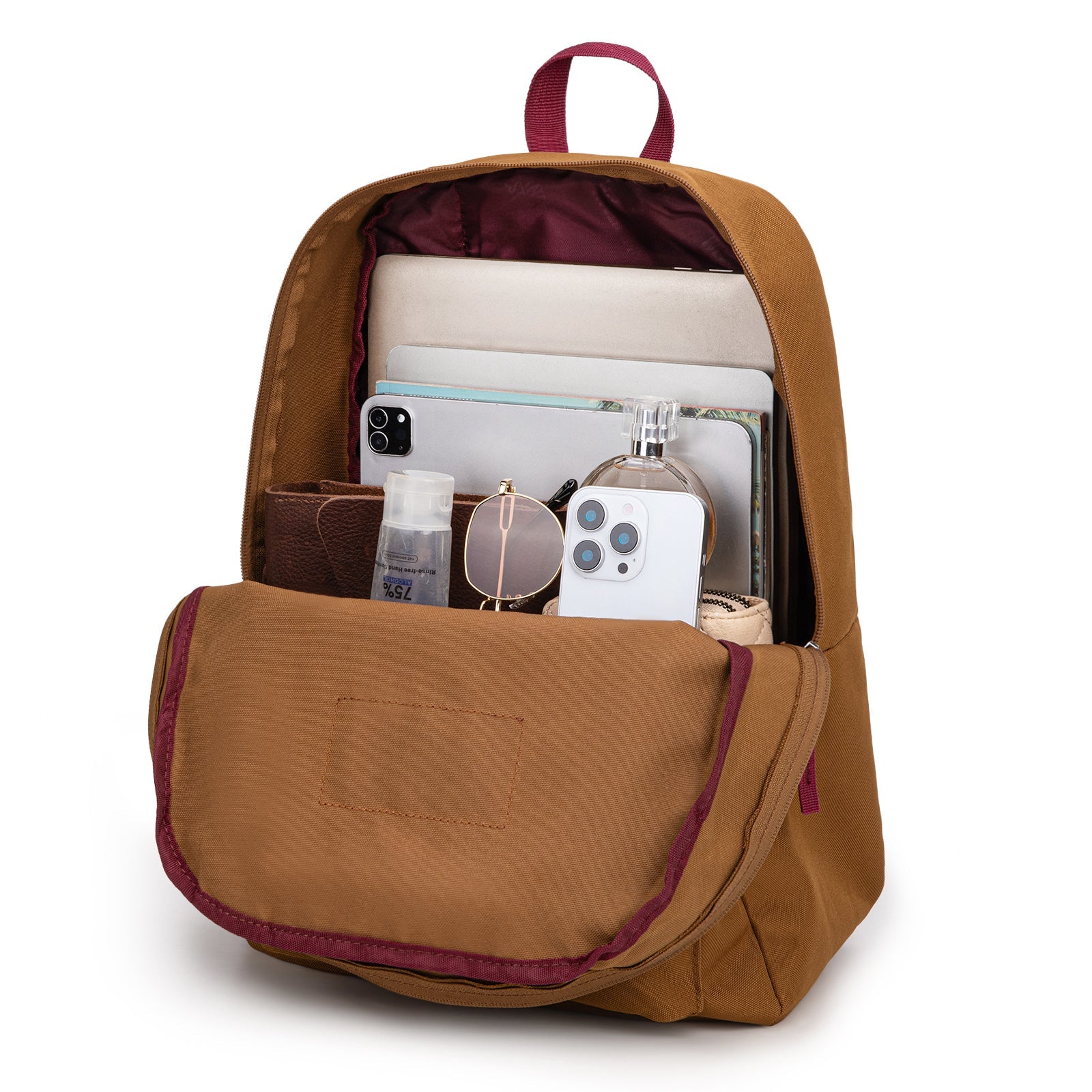 Montana West Solid Color Backpack - 2Pcs Set