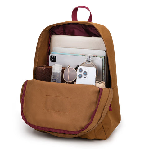 Montana West Solid Color Backpack - 2Pcs Set