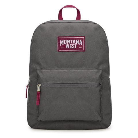 Montana West Solid Color Backpack - 2Pcs Set