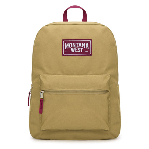 Montana West Solid Color Backpack - 2Pcs Set