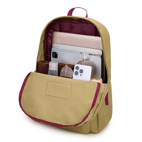Montana West Solid Color Backpack - 2Pcs Set