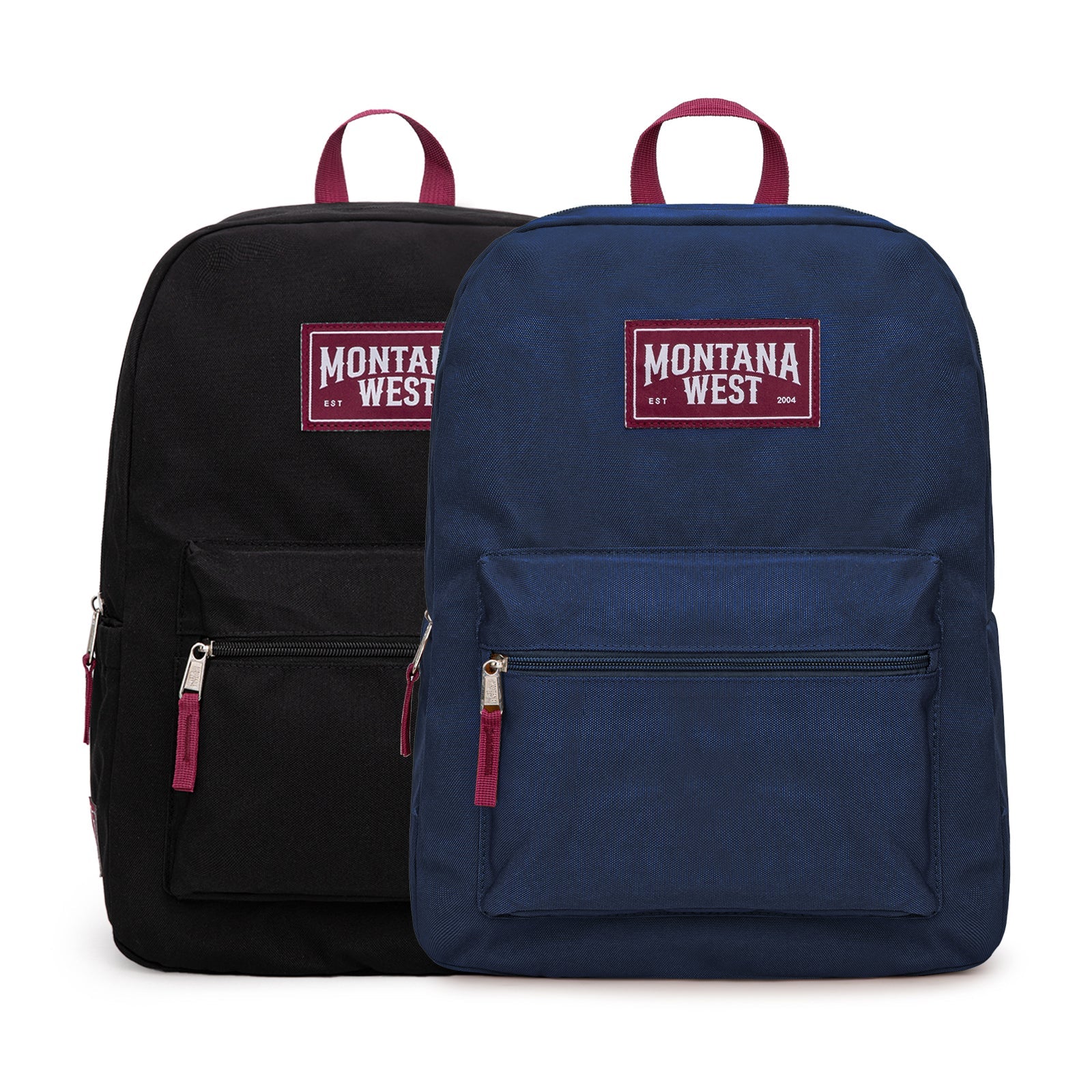 Montana West Solid Color Backpack - 2Pcs Set