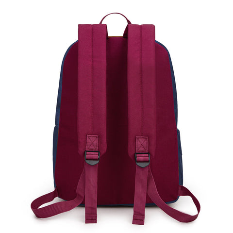Montana West Solid Color Backpack - 2Pcs Set