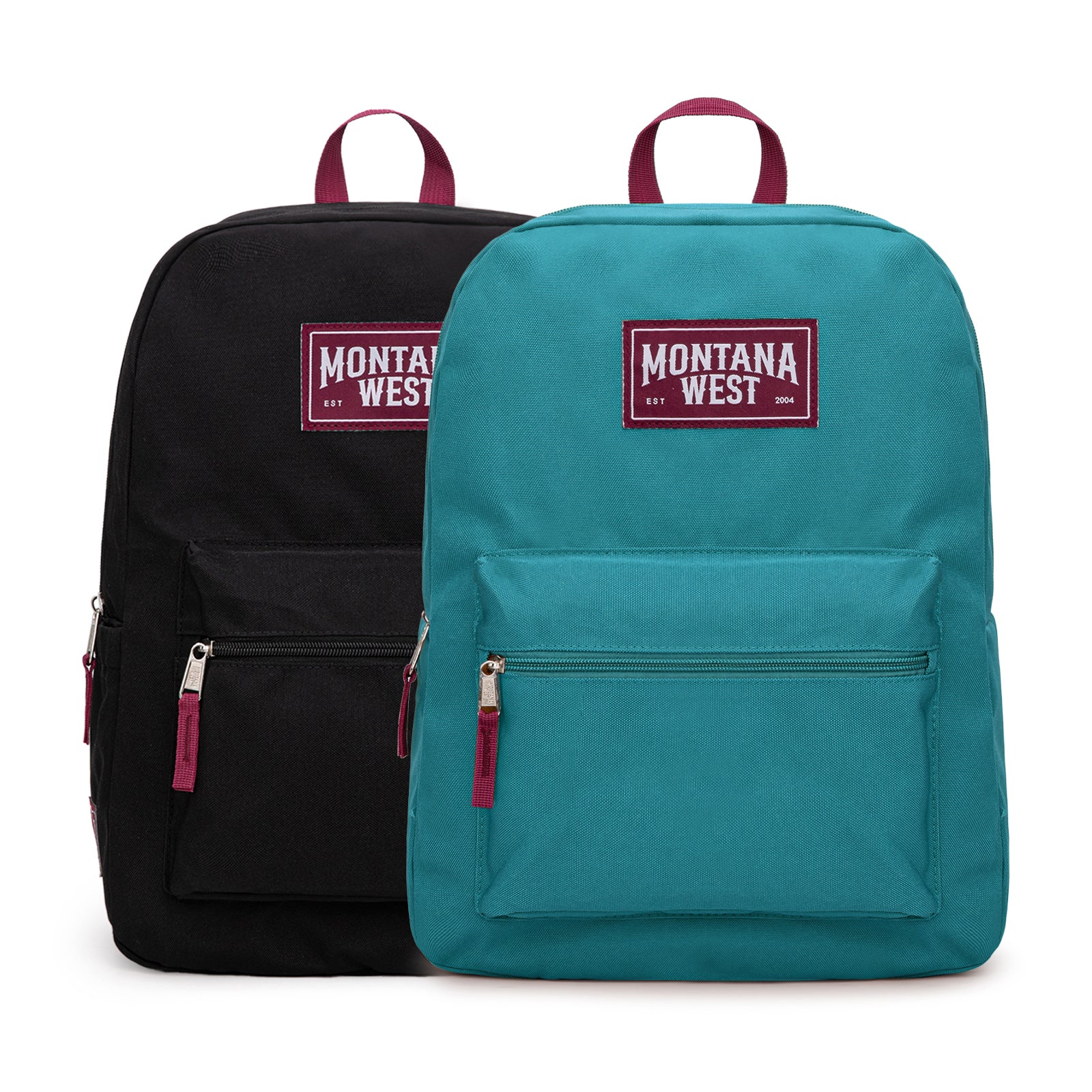 Montana West Solid Color Backpack - 2Pcs Set